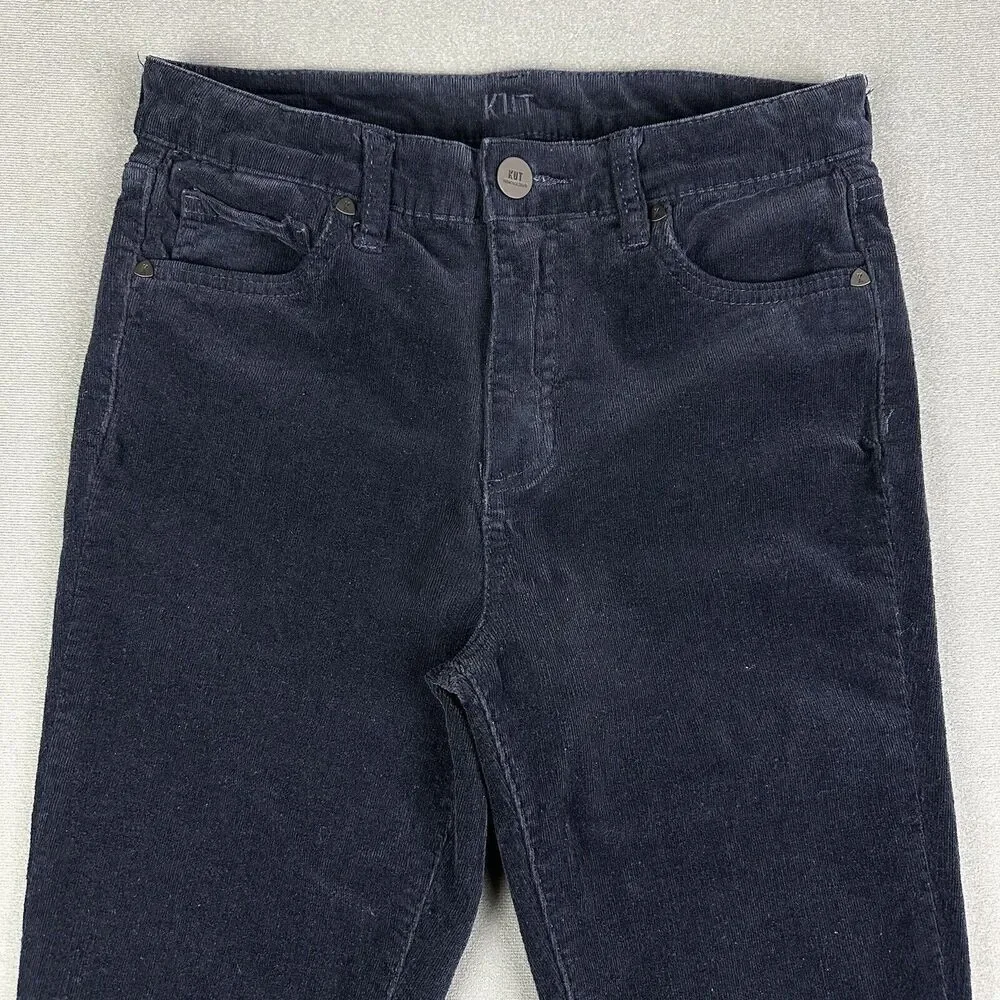 Kut From The Kloth KFTK Fab Ab Corduroy Jeans Womens 4 Toothpick Skinny Pants*
